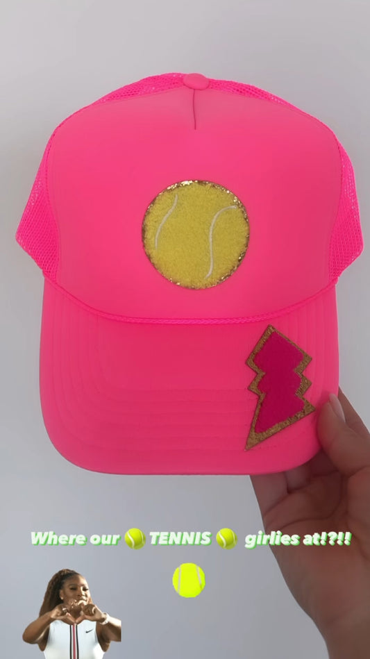 Hot Pink Tennis Trucker