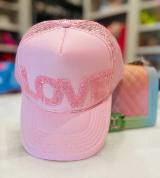 Love Light Pink Trucker